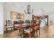 Formal dining room with hardwood floors and chandelier at 6248 Raven Rock Dr, Denver, NC 28037