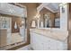 Bathroom with a double vanity and large mirror at 6328 County Donegal Ct, Charlotte, NC 28277