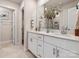 Elegant bathroom featuring a double vanity, and white cabinets at 853 Blue Canyon Dr, York, SC 29745