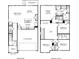 Detailed floor plan of a two-story home with four bedrooms and a loft at 853 Blue Canyon Dr, York, SC 29745