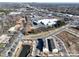 Aerial view of townhouses and surrounding area at 9115 Bluefield St, Charlotte, NC 28273