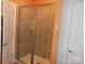 Large walk-in shower with tiled walls and a glass enclosure at 106 Milliner Dr # 97, Troutman, NC 28166