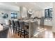 Gourmet kitchen with granite countertops and breakfast bar at 1333 Queens Rd # D4, Charlotte, NC 28207