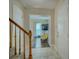 View from the entryway into the living room; the stairway is on the left at 1687 Riverdale Dr, Rock Hill, SC 29732