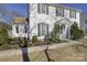 A close view of the home's front entrance, including the small landscaped yard at 1687 Riverdale Dr, Rock Hill, SC 29732