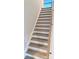 Modern staircase with light wood and white risers at 1945 Hendricks St, Rock Hill, SC 29732