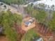 Aerial view of house and surrounding trees at 203 Bud Black Rd, Crouse, NC 28033