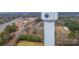 Aerial view of Cherryville, NC, featuring a water tower and surrounding landscape at 203 Bud Black Rd, Crouse, NC 28033