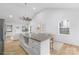 Open kitchen with island and breakfast bar at 203 Bud Black Rd, Crouse, NC 28033