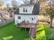 Rear view of house, highlighting the deck and backyard at 2358 Morton St, Charlotte, NC 28208