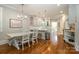 Bright kitchen featuring an island and hardwood floors at 2358 Morton St, Charlotte, NC 28208