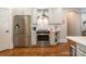 Modern kitchen with stainless steel appliances and white cabinets at 2358 Morton St, Charlotte, NC 28208