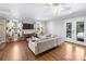 Main bedroom with sitting area and French doors leading to a deck at 2625 Croydon Rd, Charlotte, NC 28209