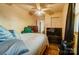 Bedroom with a double bed and a TV at 2648 Roslyn Ave, Charlotte, NC 28208