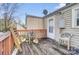 Wooden deck with chairs and storage at 2648 Roslyn Ave, Charlotte, NC 28208