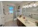 Bathroom with vanity, shower, and tile floor at 3720 Fairlane Dr, Gastonia, NC 28056