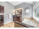 Elegant bathroom with double vanity, soaking tub, and separate shower at 3903 Bon Rea Dr, Charlotte, NC 28226