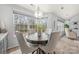 Cozy breakfast nook with round table and view of backyard at 3903 Bon Rea Dr, Charlotte, NC 28226