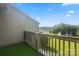 Balcony with great views of nearby lake and wooded area at 5190 Corbin Ln, Hickory, NC 28601