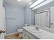 Clean bathroom, includes a vanity, toilet and shower at 5190 Corbin Ln, Hickory, NC 28601