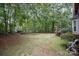 Wooded backyard with grassy area and deck at 8804 Ferngrove Ct, Waxhaw, NC 28173