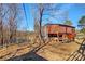 Horses in a rustic barn with surrounding fencing at 1262 Ring Tail Rd, Claremont, NC 28610