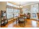 Charming breakfast nook with wood floors and view to backyard at 2044 Chameleon Rd, York, SC 29745