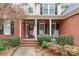 Front porch with rocking chairs and a wreath on the door at 2044 Chameleon Rd, York, SC 29745