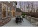 Outdoor patio with a dining table, chairs, and a beautiful view at 2907 Cutter Ct, Waxhaw, NC 28173