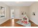 Cozy bedroom featuring a play tent, view to pool, and light-filled interior at 2907 Cutter Ct, Waxhaw, NC 28173