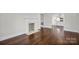 Dining room with hardwood floors and view of kitchen at 400 E 27Th St, Kannapolis, NC 28083