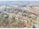 Aerial view of neighborhood with several houses visible at 4025 Weddington Manor Ct, Matthews, NC 28104