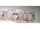 Elegant wall art featuring the word 'HOME' in a decorative, multi-panel design at 517 Grassy Creek Run, Chester, SC 29706