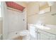 Bathroom with shower stall, toilet, and vanity with sink at 6816 Idlewild Rd, Charlotte, NC 28212