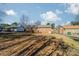 Back of brick ranch house with yard and trees at 6816 Idlewild Rd, Charlotte, NC 28212