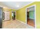 Kitchen with access to living room and other rooms at 6816 Idlewild Rd, Charlotte, NC 28212