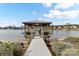 Lakeside dock with gazebo, offering scenic views at 7844 Village Harbor Dr # 36, Cornelius, NC 28031