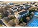 Aerial view of townhouses near pool at 804 Skybrook Falls Dr, Huntersville, NC 28078