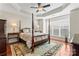 Spacious bedroom with hardwood floors and a ceiling fan at 804 Skybrook Falls Dr, Huntersville, NC 28078