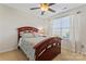 Guest bedroom with wood flooring and window coverings at 804 Skybrook Falls Dr, Huntersville, NC 28078