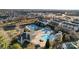 Aerial view of community pool and amenities at 804 Skybrook Falls Dr, Huntersville, NC 28078