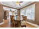 Spacious dining room with natural light, hardwood floors, and a view of the front yard at 901 Maple Ave, Salisbury, NC 28144