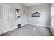 Bright bedroom with gray walls and carpet flooring at 9236 Silver Pine Dr, Charlotte, NC 28277