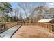 Spacious wooden deck perfect for outdoor enjoyment at 9236 Silver Pine Dr, Charlotte, NC 28277