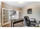 Spacious home office with hardwood floors and French doors at 1026 Slew O Gold Ln, Indian Trail, NC 28079