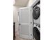 Convenient laundry closet with stackable washer and dryer at 1326 Gleason Way, Charlotte, NC 28217