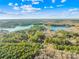 Aerial view showcasing the home's waterfront location at 137 Deer Run Dr, Troutman, NC 28166