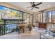 Relaxing screened porch overlooking the backyard pool at 137 Deer Run Dr, Troutman, NC 28166