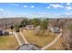 Aerial view of neighborhood with houses and trees at 160 Pampas Ln, Mooresville, NC 28117