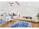 Modern kitchen with white cabinets, stainless steel appliances, and a large island at 160 Pampas Ln, Mooresville, NC 28117